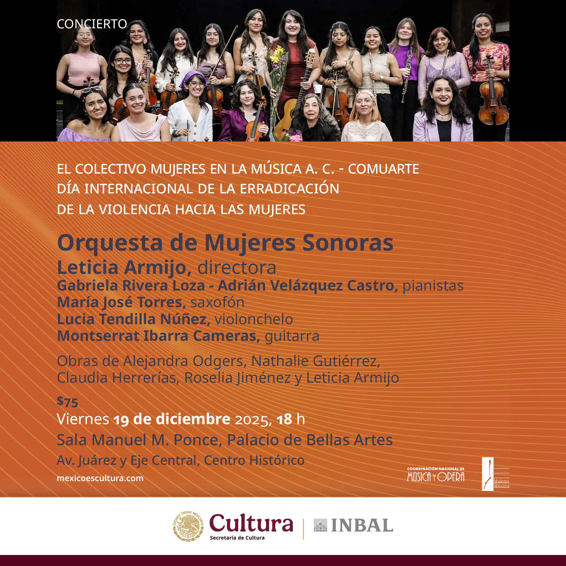 Rendirá Orquesta de Mujeres Sonoras homenaje a las compositoras contemporáneas
