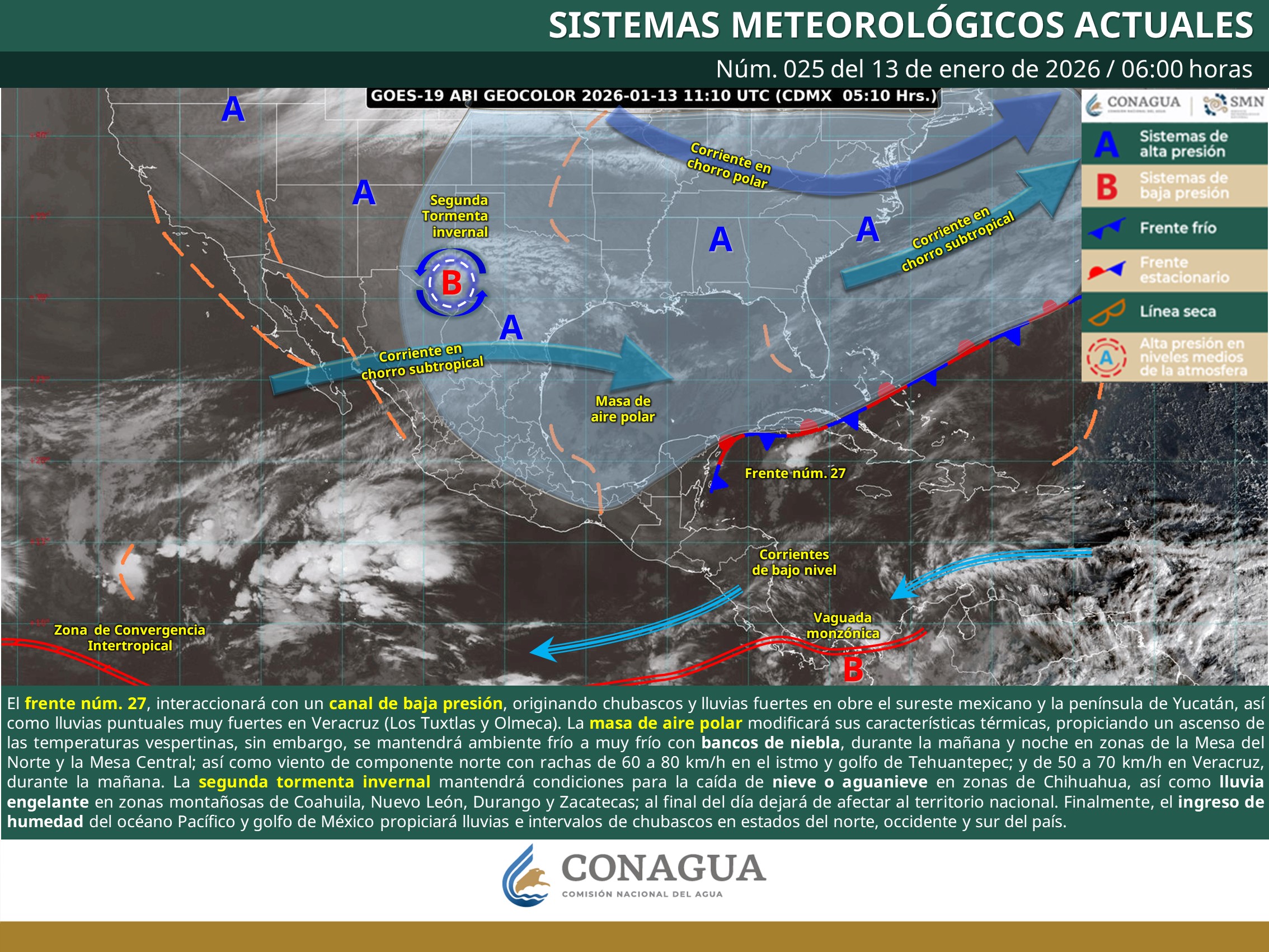 Se mantendrá ambiente frío, lluvias y vientos fuertes en Oaxaca
