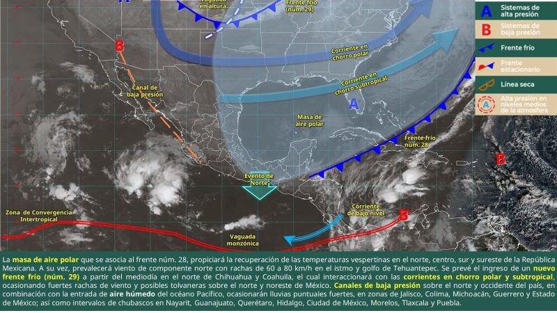 Frentes fríos 28 y 29