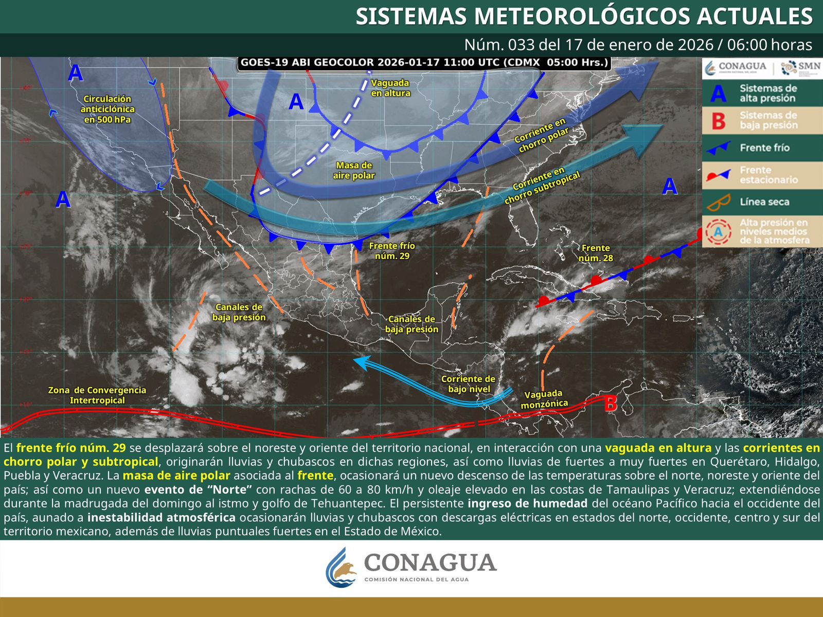 Persisten lluvias, bajas temperaturas y vientos por Frente Frío 29 en Oaxaca