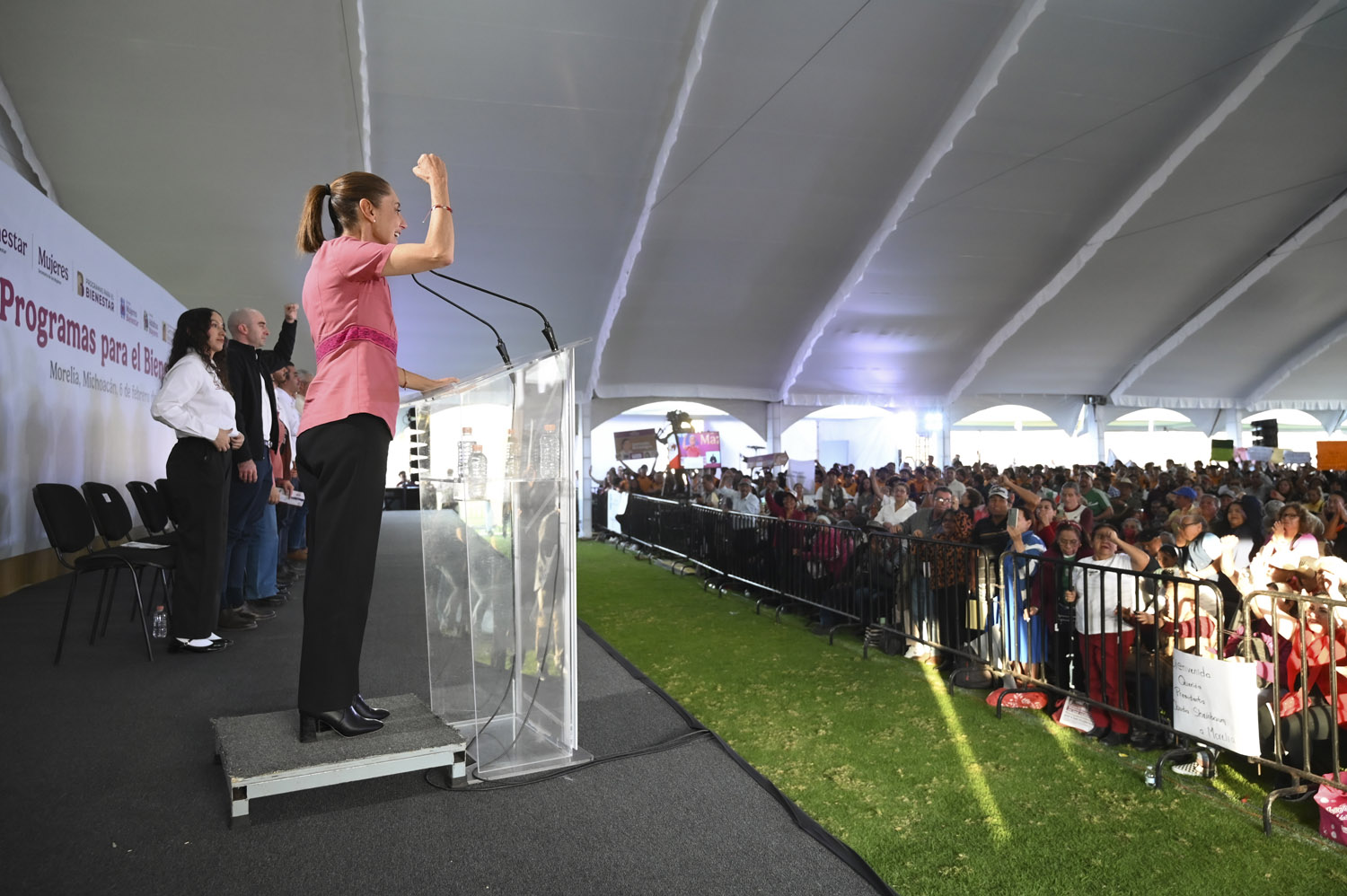 México es un país libre, independiente y soberano expresó la presidenta Claudia Sheinbaum en Michocán