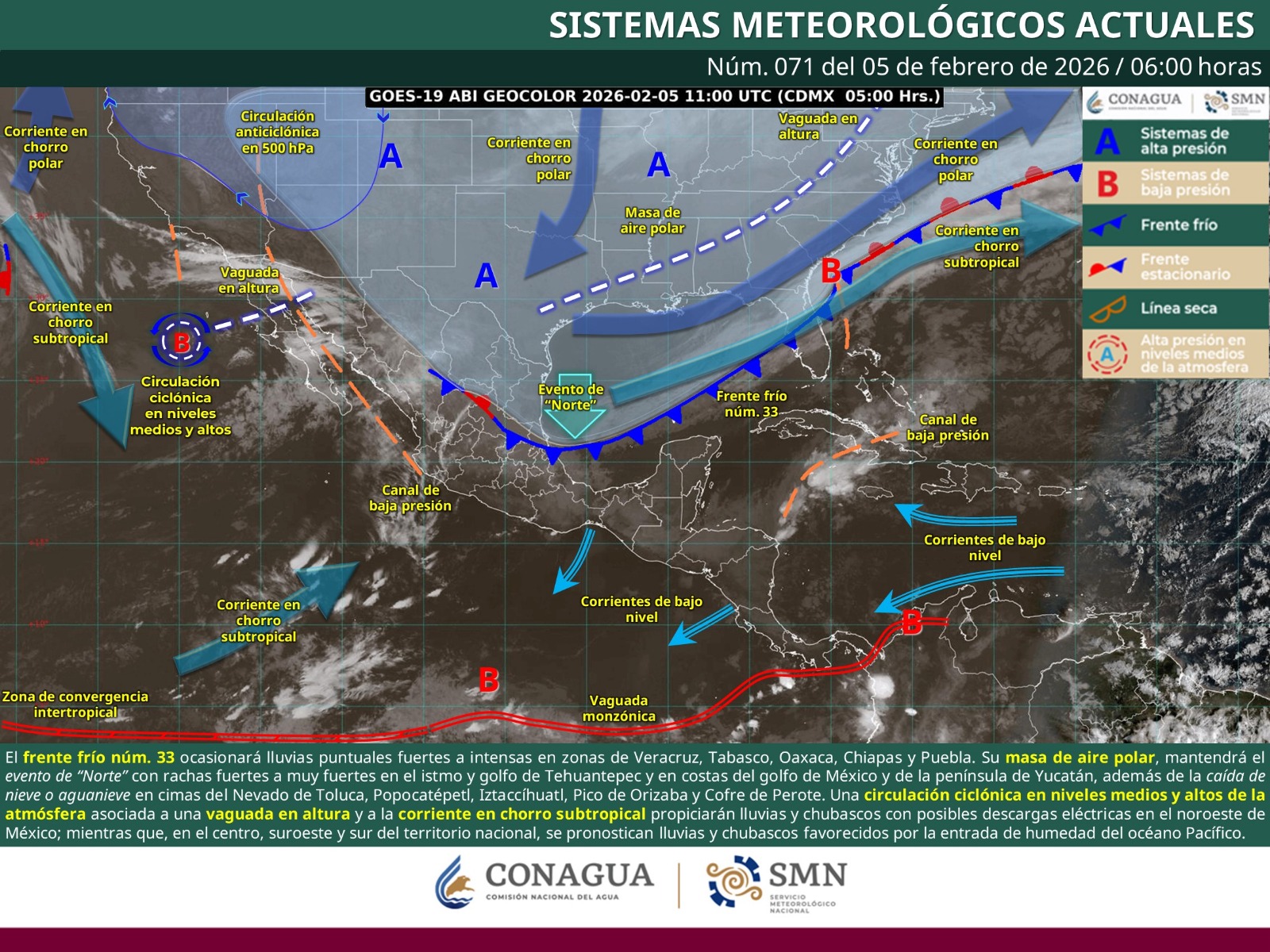Se mantendrá ambiente frío, lluvias y fuertes vientos en Oaxaca