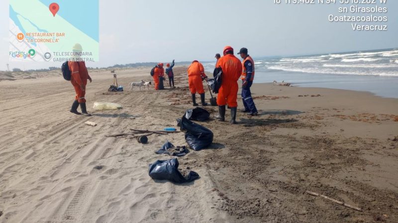 Presencia de hidrocarburo en playas