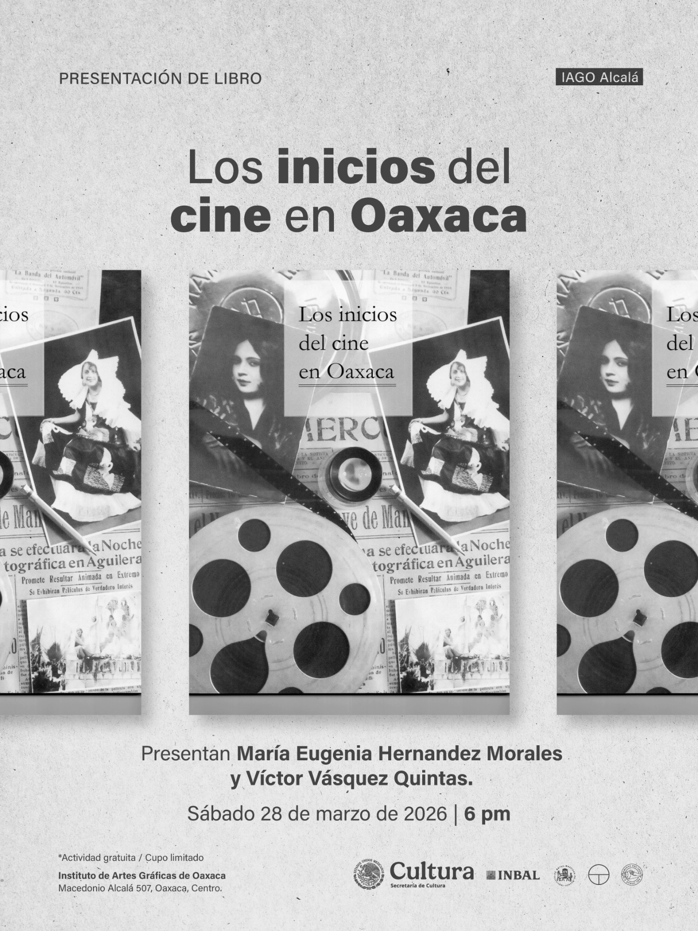 Presentarán en el IAGO publicación sobre los inicios del cine en Oaxaca