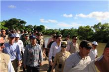 Supervisan entrega de apoyos a familias afectadas por lluvias en el Istmo