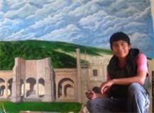 Joven pintor oaxaqueño