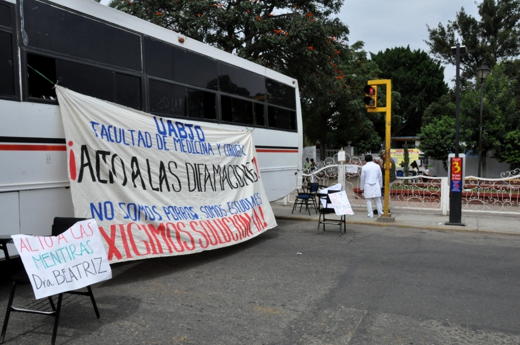 Enésimo bloqueo de alumnos de Medicina