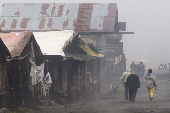 Hielo en Oaxaca por temperaturas de menos 3 grados centígrados
