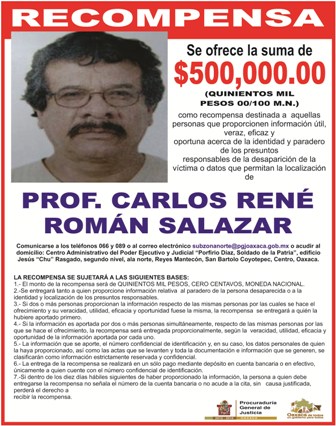 Da a conocer PGJE bases para aportar datos que permitan localizar a profesor desaparecido