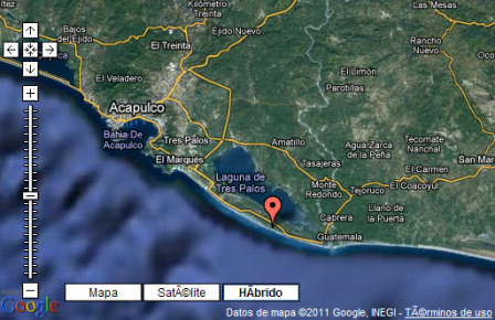 Ubicación del fenómeno