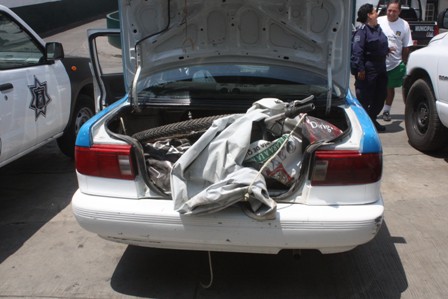 Taxista acusado de robo, tenía en su poder dos bicicletas y muebles de baño