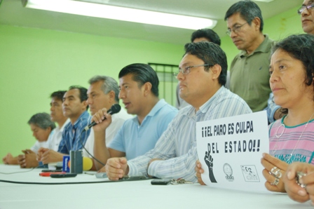 El paro responsabilidad del gobierno, asegura la 22