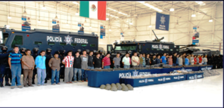 Revés militar a “La Familia Michoacana” causa la PFl; 11 muertos, 36 detenidos y arsenal confiscado