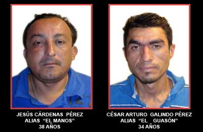 Detiene la PF asesinos de Sicilia, en Morelos
