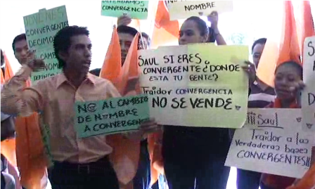 Convergencia partido del gobernador de Gabino Cué, se divide por cambio de nombre