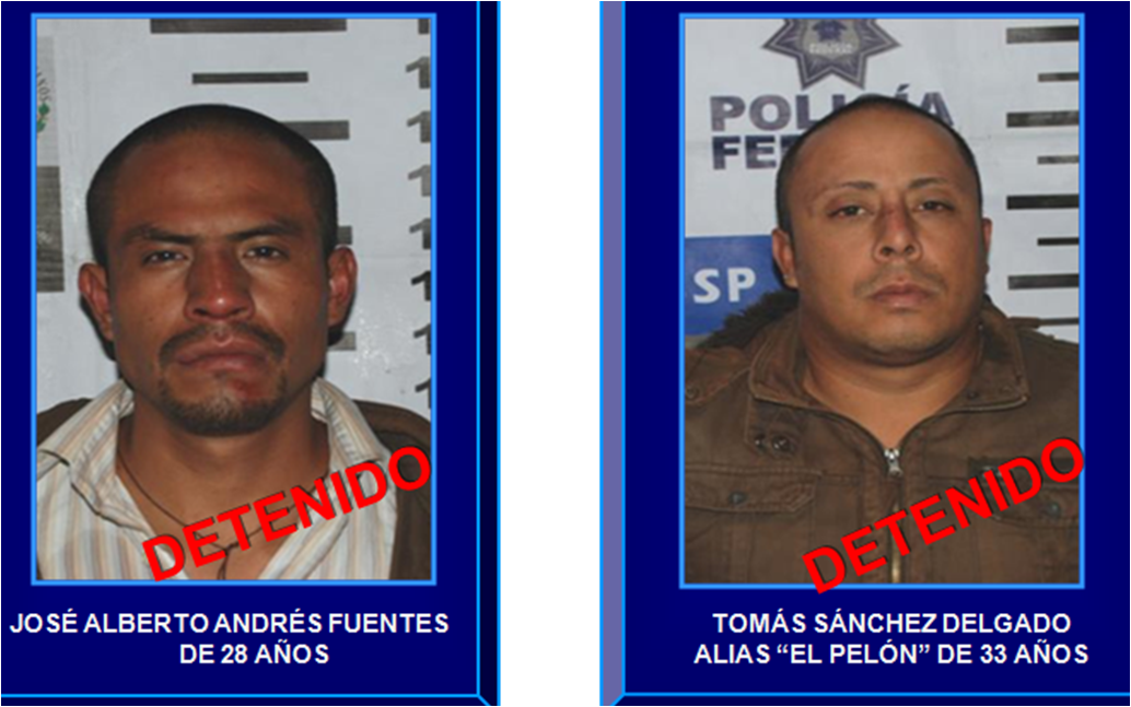 PF asegura a miembros de la banda de “Los Diz”, en el Estado de México