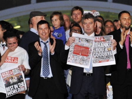 “Gracias y adiós”: se despide el periódico “News of the world” tras escándalo