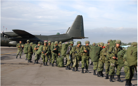 Se suman 400 militares a las tareas de seguridad en Monterrey