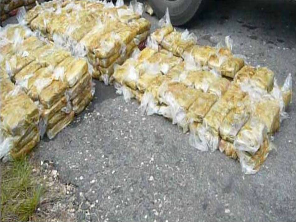 Ejército asegura en el norte y sur del país 435 kilo de cocaína, más de dos de heroína y 20 de cristal