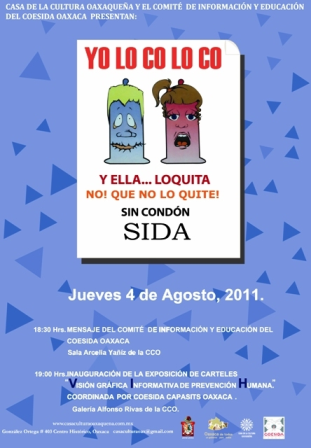 Presentan información y exposición de carteles para prevenir el SIDA