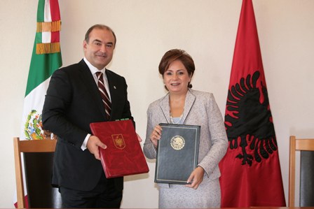 Ministro de Asuntos Exteriores de Albania realiza visita de trabajo a México