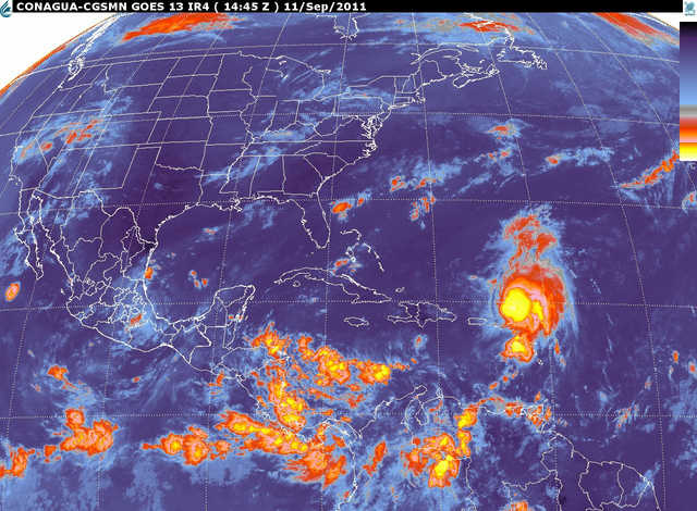Emiten alerta naranja en Veracruz por tormenta tropical “Nate”