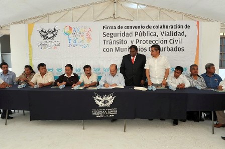 Firman Oaxaca de Juárez y municipios conurbados Convenio en materia de seguridad