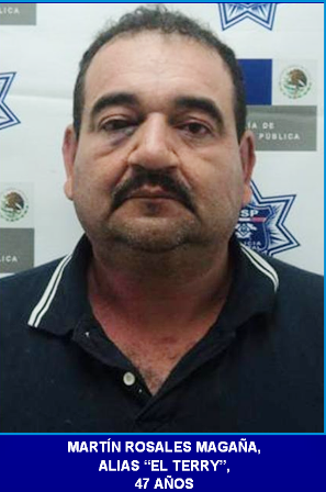 Capturan a Martín Rosales Magaña, alias “El Terry” fundador de “La Familia”