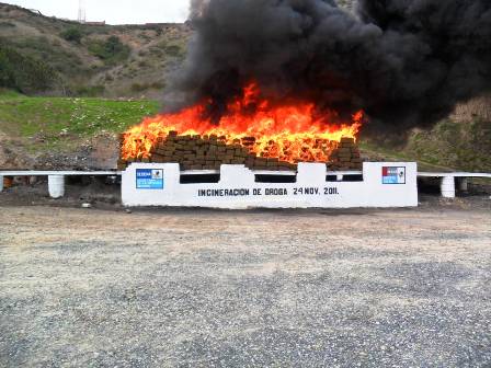 Ejército incinera más de nueve toneladas de droga en Aguaje de la Tuna, Baja California
