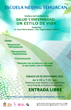 Invitan a conferencia “Salud y enfermedad: Un estilo de vida”, en la Casa de la Cultura