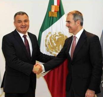 Se reúne García Luna y Calogero Gaetano Paci, de la Dirección Distrital Antimafia de Palermo, Italia