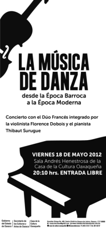 Presentan “La Música de Danza” en la Casa de la Cultura Oaxaqueña