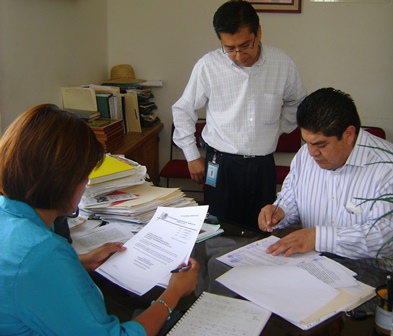 Inspecciona IEAIP municipios de  Reyes Etla y Cuilapam de Guerrero