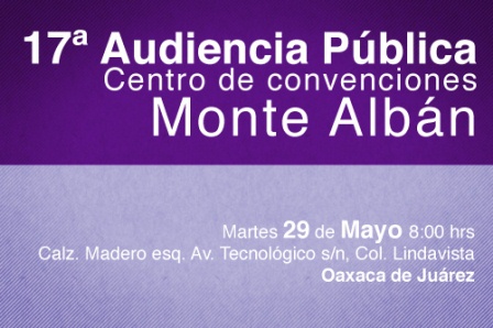 Inicia Décimo Séptima Audiencia Pública