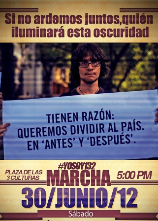 Moviento #YOSOY132 llama a marchar hoy sábado