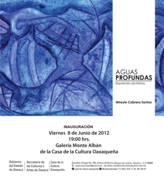 Presenta Mireyle Cabrera Santos exposición pictórica “Aguas profundas”