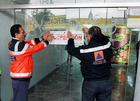 GDF suspende actividades en edificios catalogados de alto riesgo