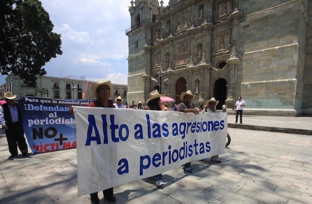 Comunicadores Oaxaqueños exigen garantías para realizar su labor