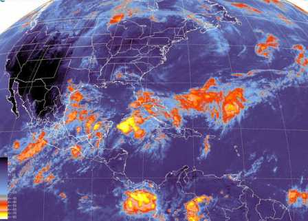 Se espera lluvia para el centro, occidente, sur y sureste del país