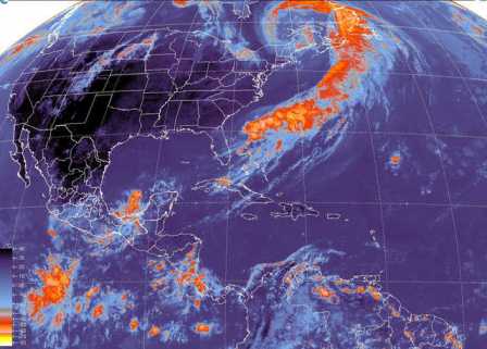 Seguirá lloviendo en el centro, sur y sureste del país así como en la Península de Yucatán