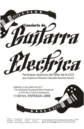 Recital de Guitarra Popular y Concierto de Guitarra Eléctrica en la Casa de la Cultura