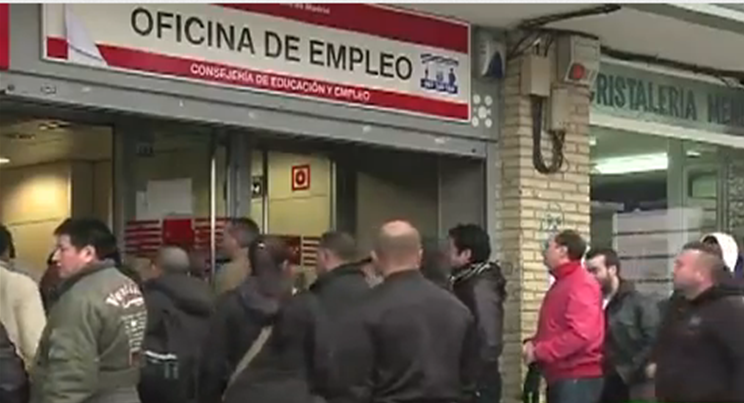 Desempleo en España alcanza cifra récord