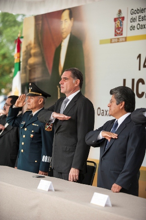 Encabeza Cué Monteagudo ceremonia por 140 aniversario luctuoso de Benito Juárez