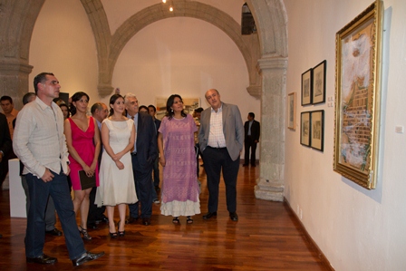 Inaugura Cué “Círculo Virtuoso, Artistas por Oaxaca”, en el MUPO