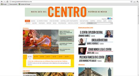 Dan a conocer el nuevo portal de la Guía del Centro Histórico