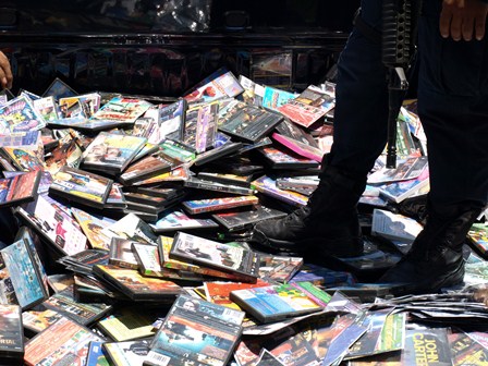 Aseguran más de 5 mil discos apócrifos en Oaxaca