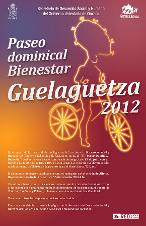 Paseo Dominical Bienestar se suma a festejos por el 80 aniversario de la Guelaguetza