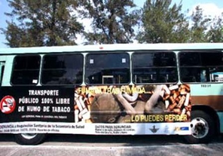 Promueve SSDF transporte público 100% libre del humo de tabaco