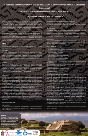 Concurso Estatal de Oratoria y Debate Público 2012