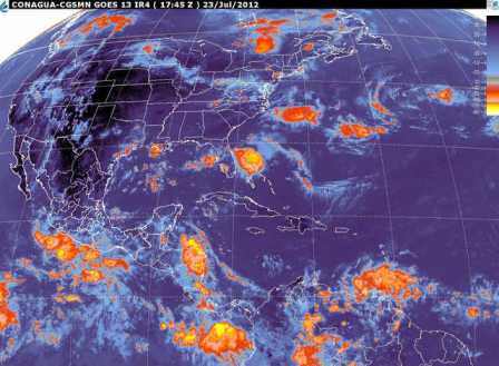 La onda tropical n.6 ocasiona lluvias fuertes sobre sureste, sur y oriente del país